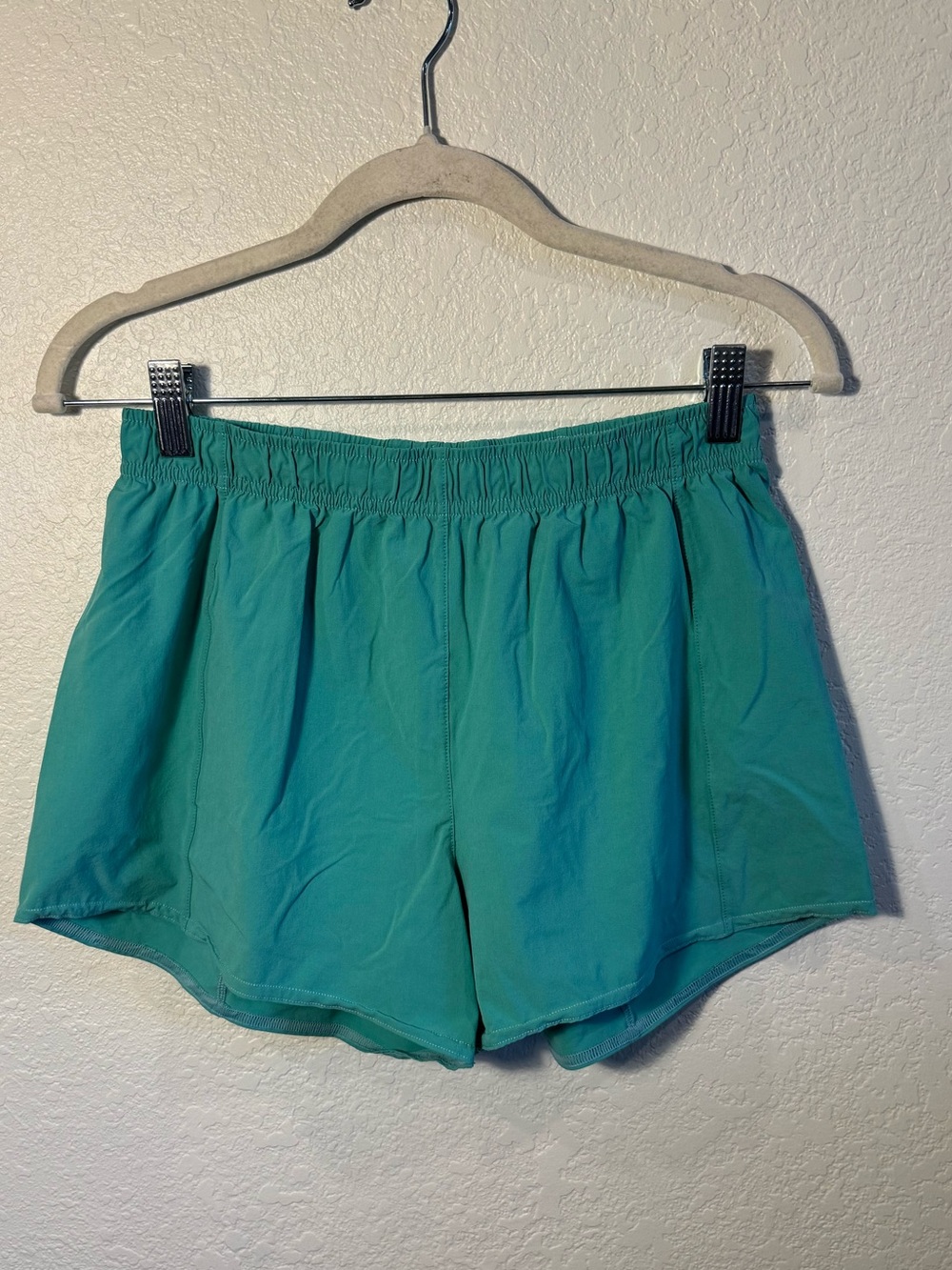 JOLYN Aqua Blue Tie Waist Nylon Quick Dry Dolphin Summer Beach Shorts Size M - Picture 4 of 7